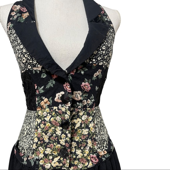 Amazing 1990s personally owned patchwork dress Bohemian Indie unique - Picture 2 of 4